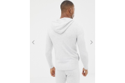 River Island tracksuit zip through hoodie in soft gray